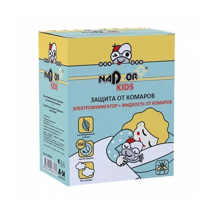 Фумигатор с жидкостью для детей (действие 45ночей) Nadzor DET1245 (24)