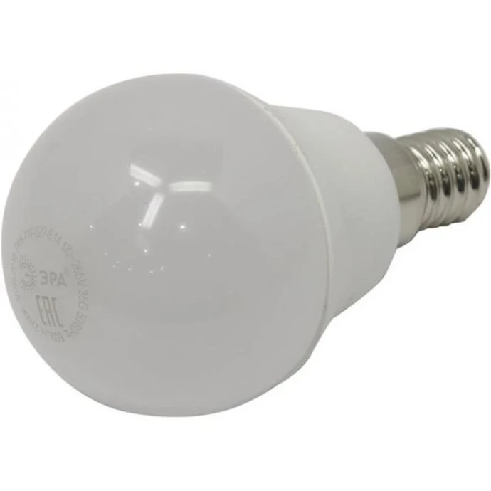 Лампа светодиодная стекло ЭРА LED smd P45-7w-827-E14 (тепл.свет) 50580