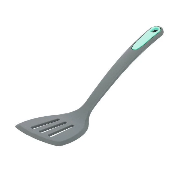 Лопатка кулинарная с прорезями 33*8,5см силикон Silicone 79-024 (72)