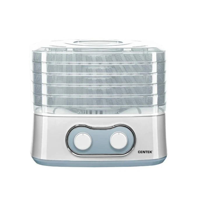 Сушилка для овощей электрическая пластик Centek CT-1659 белая 270Вт,5л, 5 секций, мех.управл. (8)