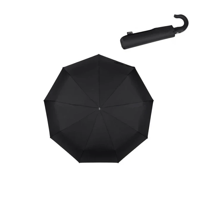 Зонт мужской суперавтомат 3 сложения 9 спиц ручка крюк Great Size А108 Banders (12)