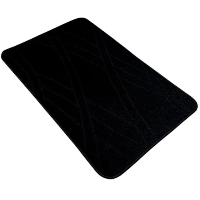 Коврик в ванную 50*80см полипропилен MAXIMUS 10604 BLACK черный 2513