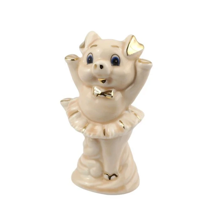 Фигурка СВИНКА В ПАЧКЕ фарфор 10см W5534/JC-9953 (72)