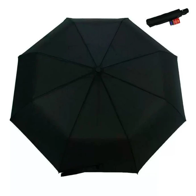 Зонт мужской автомат 3 сложения 9 спиц ручка прямая 121P Rainbrella (12)