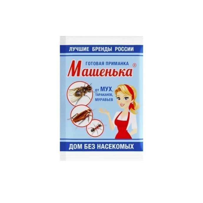 Гранулы от мух, тараканов, муравьев 10г Машенька (100)