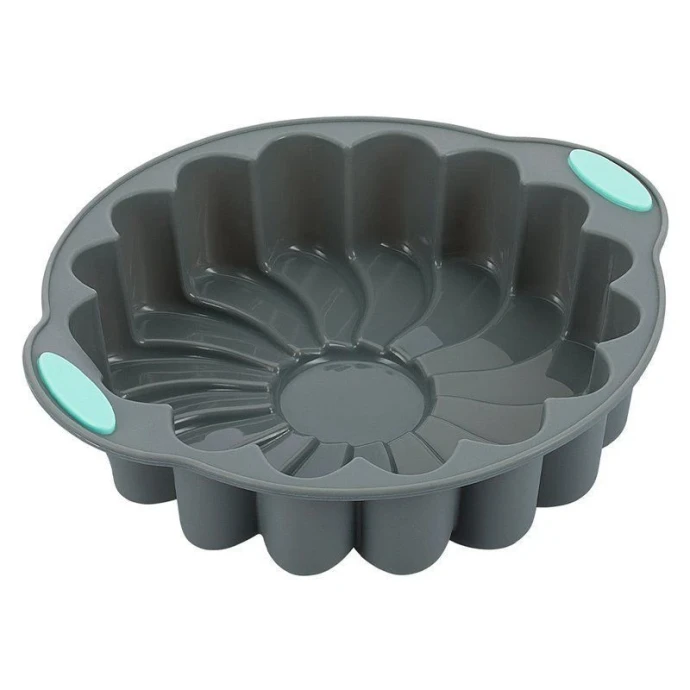 Форма для выпечки 21*17*4,5см силикон Хризантема Silicone 79-016 (120)