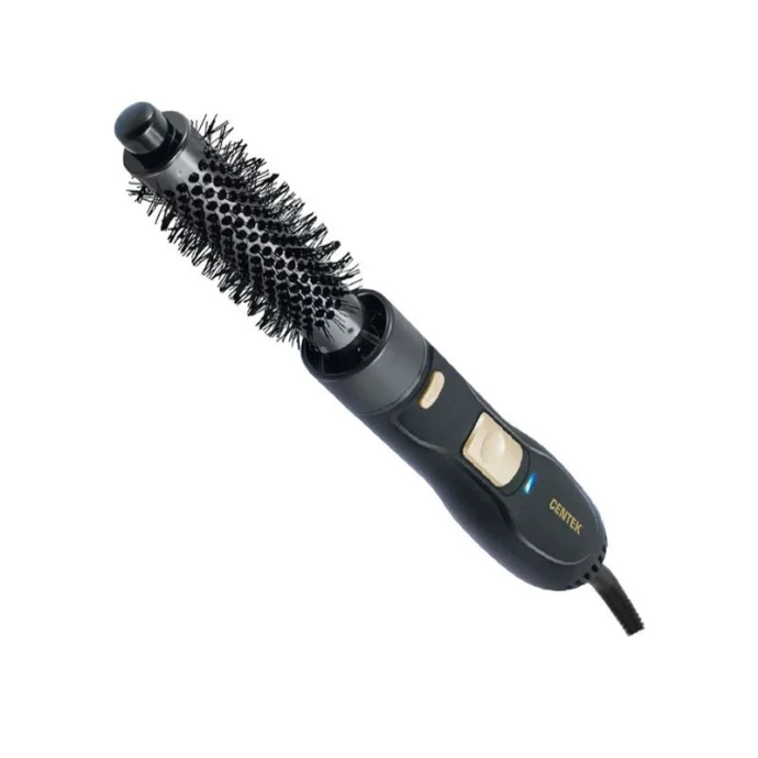 Фен-щетка пластик Centek CT-2059 золото/черный 1200Вт, 2 t&deg; режима, 3 насадки, 2 скорости (12)