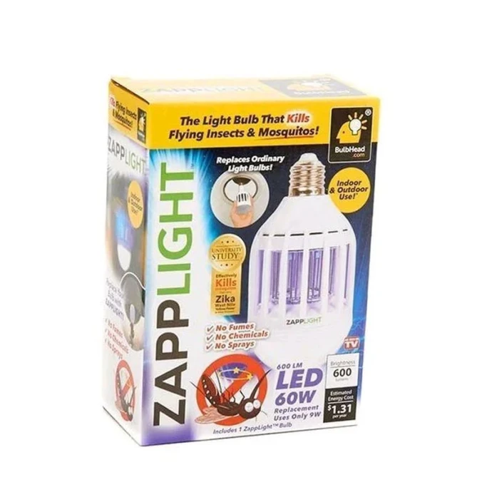 Лампа-ловушка для насекомых светодиодная 60W ZappLight S-7190 (100)