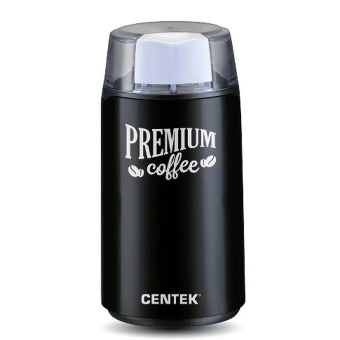 Кофемолка электрическая пластик Centek CT-1360 черная 250Вт, вместим. 45г (5 чашек) (12)