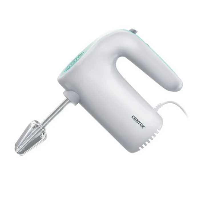 Миксер нерж.сталь/пластик Centek CT-1109 белый 250Вт, 5 скоростей, взбивание/замешивание (24)
