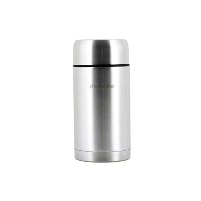 Термос с широким горлом 1л нерж.сталь мет.колба арт.2062 (12)