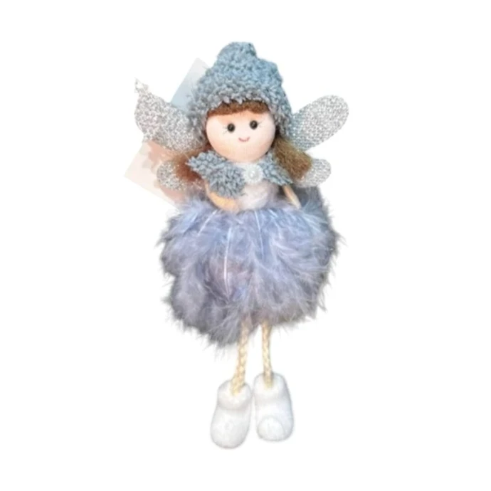 Игрушка новогодняя на елку ФЕЯ 20*9*7см сирень JC-16780 (240)