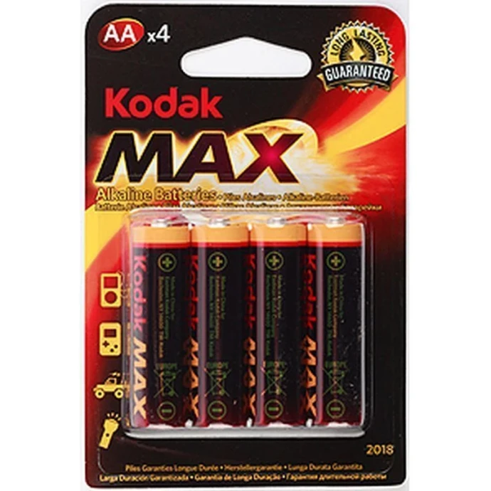 Батарейки набор 4шт Kodak MAX LR6-4BL  [KAA-4 ]