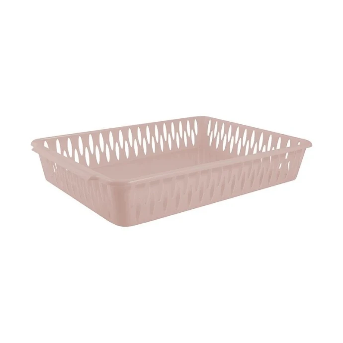 Корзинка 35,5*25*6см пластик Light A4 бежевый топаз (22)