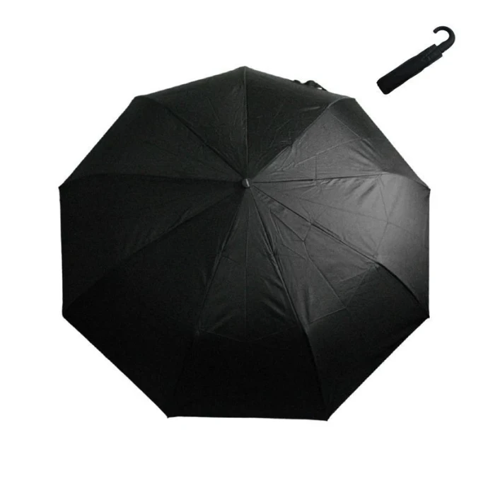 Зонт мужской автомат 3 сложения ручка крюк 146P-9 Rainbrella (12)