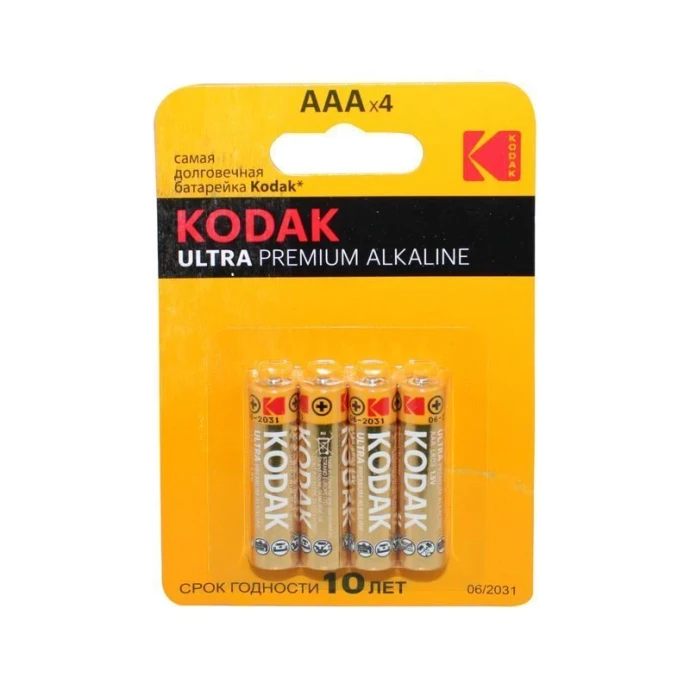 Батарейки набор 4шт Kodak LR03-4BL ULTRA DIGITAL [ K3A-4 U] (10/50)