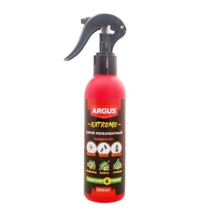 Спрей от комаров 200мл ARGUS EXTREME 24) А-15