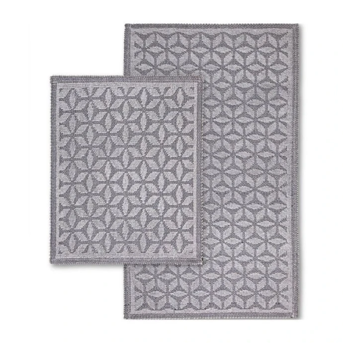Набор ковриков в ванную 2пр 60*100/50*60 хлопок COTTON PACIFIK GRI (5)