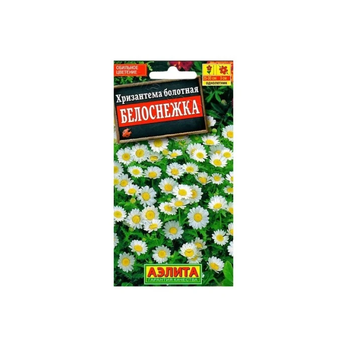 Семена цветов Хризантема Белоснежка 0,1г (цветной пакет)
