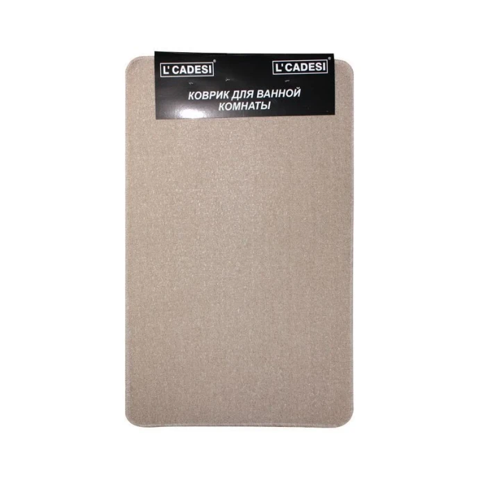 Коврик в ванную 50*80см полипропилен/латекс Eco Light Latex бежевый 8553