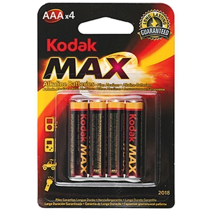 Батарейки набор 4шт Kodak MAX LR03-4BL  [K3A-4 ] (50)