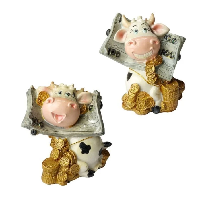 Фигурка Корова / Бык полистоун 7,8*5*7,8см L42724 (12-120)