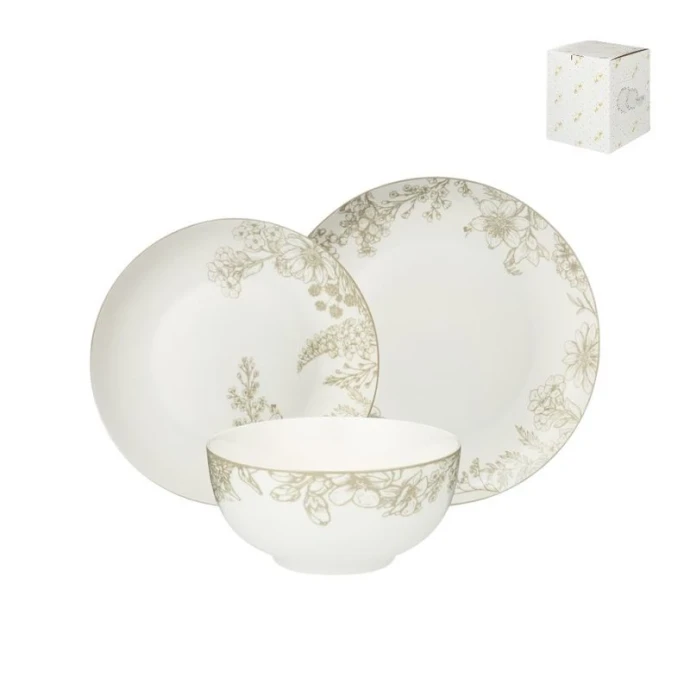 Сервиз обеденный 18пр 20/26/14см фарфор Parfum De Fleur (2) 87-231