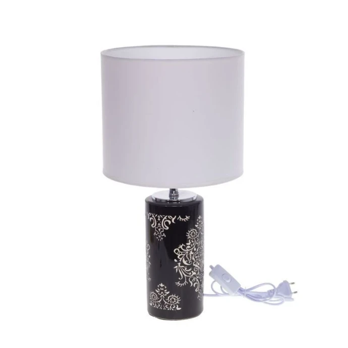 Лампа настольная с абажуром керамика 25*25*46см Е27 шнур 1,2м (6)