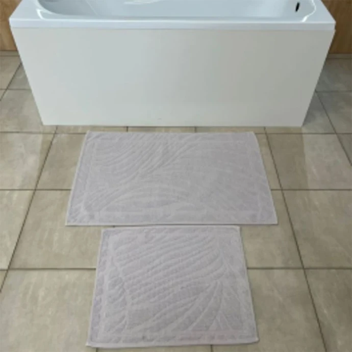 Набор ковриков в ванную хлопок 2пр 60*100/50*60 COTTON BREEZE LILAC HINT (8)