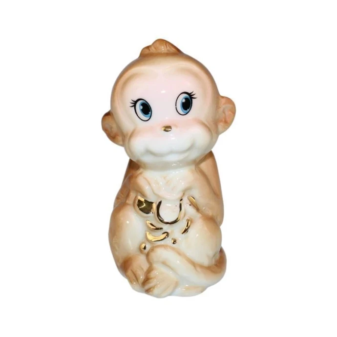 Фигурка Обезьянка фарфор 5,2*4,7*8,3см, B2938-4'DIN2841 (1-240)