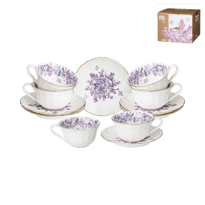 Чайный набор 12пр фарфор на 6 персон 250мл Lilac (8)