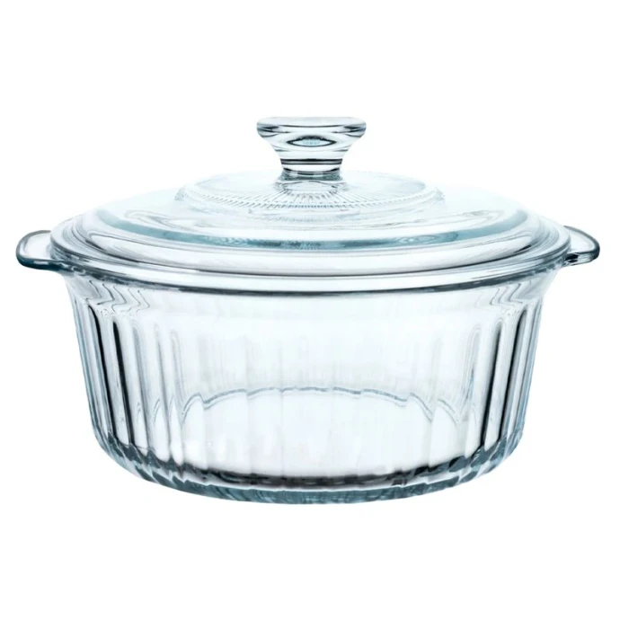 Кастрюля 2,4л стекло рифленая ТМ Appetite GC2400 (8)